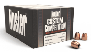 Nosler 44847 Custom Competition 45 Cal .451 185 gr Jacketed Hollow Point/ 250rd Box