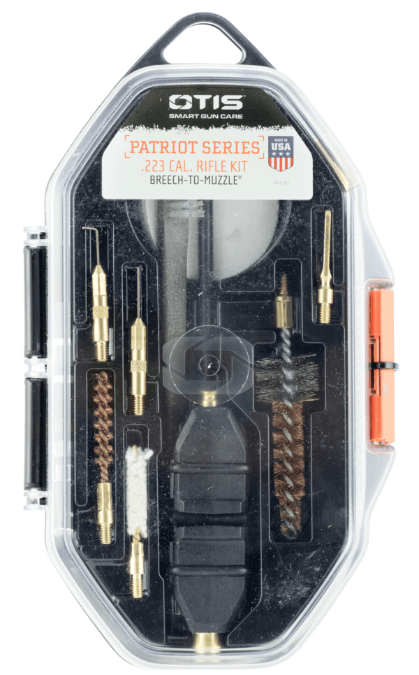 Otis FG70125 Patriot Cleaning Kit .223 Rem 5.56 Rifle/15 Pieces Yellow Plastic Box Case