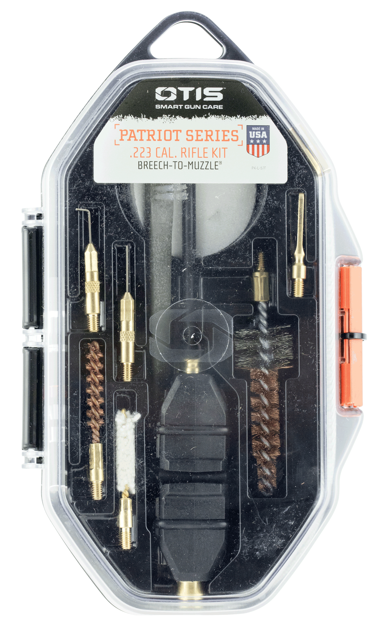 Otis FG70125 Patriot Cleaning Kit .223 Rem 5.56 Rifle/15 Pieces Yellow Plastic Box Case Otis FG70125 Patriot Cleaning Kit .223 Rem 5.56 Rifle/15 Pieces Yellow Plastic Box Case