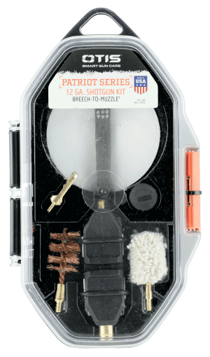 Otis FG70112 Patriot Cleaning Kit 12 Gauge & 10 Gauge Shotgun/15 Pieces Yellow Plastic Box Case