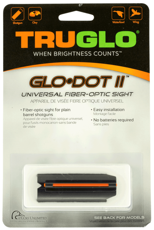 TruGlo TG92A Gloā¢Dot II Universal Black | Red Fiber Optic Front Sight TruGlo TG92A Gloā¢Dot II Universal Black | Red Fiber Optic Front Sight