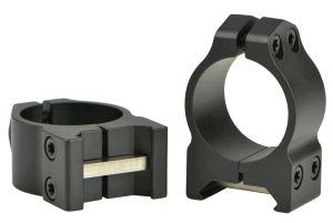 Warne 200M Vertical Rings Maxima Matte Black 1" Low 0 MOA