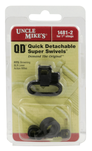 Uncle Mike's 14812 Super Swivel Quick Detach 115 BLR Blued 1" Loop for Browning BLR (Does Not Fit BLR Lightening)