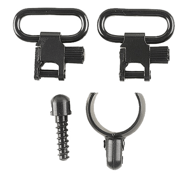 Uncle Mike's 15932 Magnum Band Swivel Set made of Steel with Blued Finish 1" Loop Size Quick Detach 115 SG-2 Style for Most 12 Gauge Shotguns
