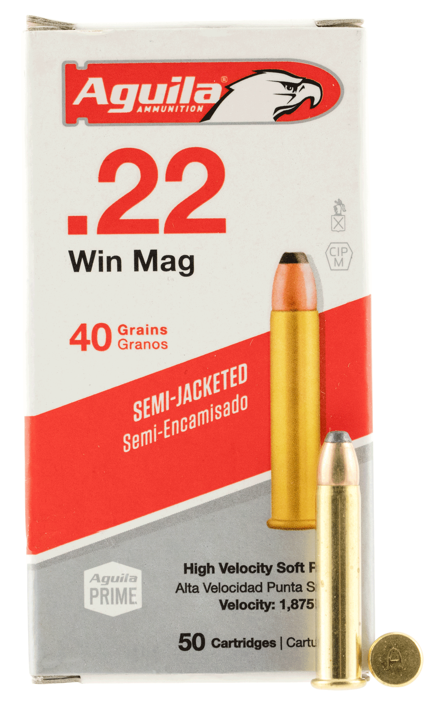 Aguila 1B222401 Silver Eagle Rimfire 22WMR 40gr Semi Jacketed Soft Point 50rd Box Aguila 1B222401 Silver Eagle Rimfire 22WMR 40gr Semi Jacketed Soft Point 50rd Box
