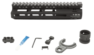BCM MCMR8556BLK BCMGunfighter MCMR 8″ M-LOK  Free-Floating Style Made of Aluminum with Black Anodized Finish for AR-Platform