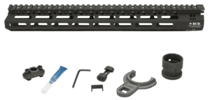 BCM MCMR13556BLK BCMGunfighter MCMR 13″ M-LOK  Free-Floating Style Made of Aluminum with Black Anodized Finish for AR-Platform