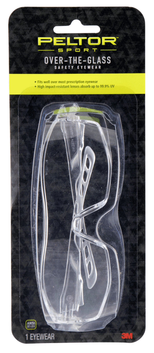 Peltor 47030PEL6 Sport Over the Glass Adult Over the Glass Clear Lens Polycarbonate Clear Frame Peltor 47030PEL6 Sport Over the Glass Adult Over the Glass Clear Lens Polycarbonate Clear Frame