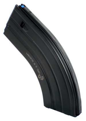 DuraMag 2865041206CPD SS 26rd 6.5 Grendel/6mm ARC for AR-15 Black w/ Blue Follower Detachable