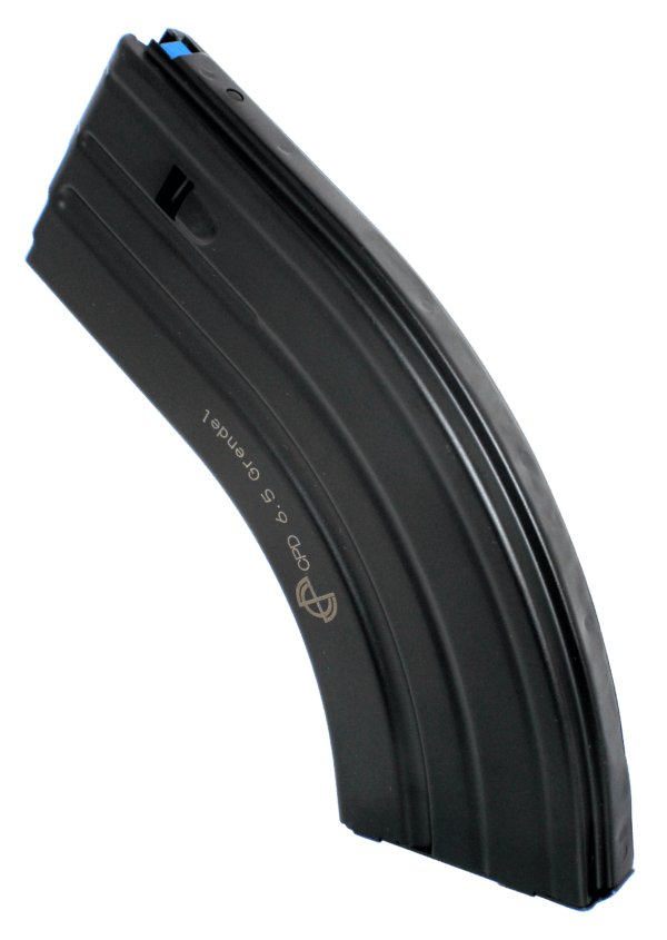 DuraMag 2865041206CPD SS 26rd 6.5 Grendel/6mm ARC for AR-15 Black w/ Blue Follower Detachable DuraMag 2865041206CPD SS 26rd 6.5 Grendel/6mm ARC for AR-15 Black w/ Blue Follower Detachable
