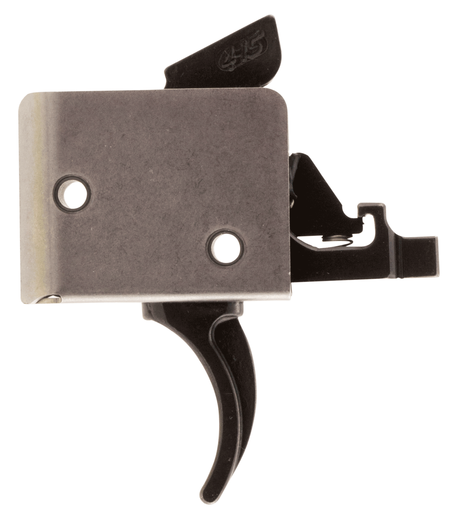 CMC Triggers 92502 Drop-In Two-Stage Curved Trigger with 2 lbs Draw Weight & Black/Silver Finish for AR-15/AR-10 CMC Triggers 92502 Drop-In Two-Stage Curved Trigger with 2 lbs Draw Weight & Black/Silver Finish for AR-15/AR-10