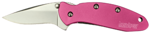 Kershaw 1600PINK Chive  1.90″ Folding Drop Point Plain Bead Blasted 420HC SS Blade Pink Anodized Aluminum Handle Includes Pocket Clip