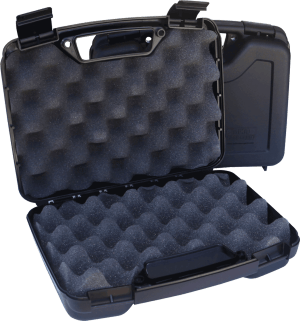 MTM Case-Gard SS2500 Single Handgun Case  Black Polypropylene Holds Handgun w/ 4" Barrel or Less
