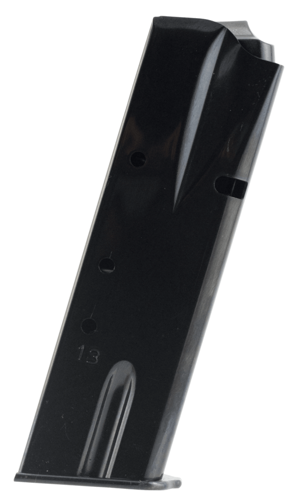 Mec-Gar MGBRHP13B Standard  Blued Detachable 13rd 9mm Luger for Browning Hi-Power/Springfield SA-35
