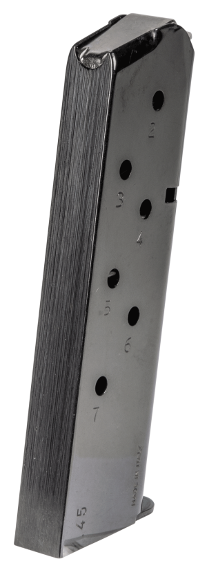 Mec-Gar MGCG4507B Standard 7rd 45 ACP Fits 1911 Government Blued Carbon Steel