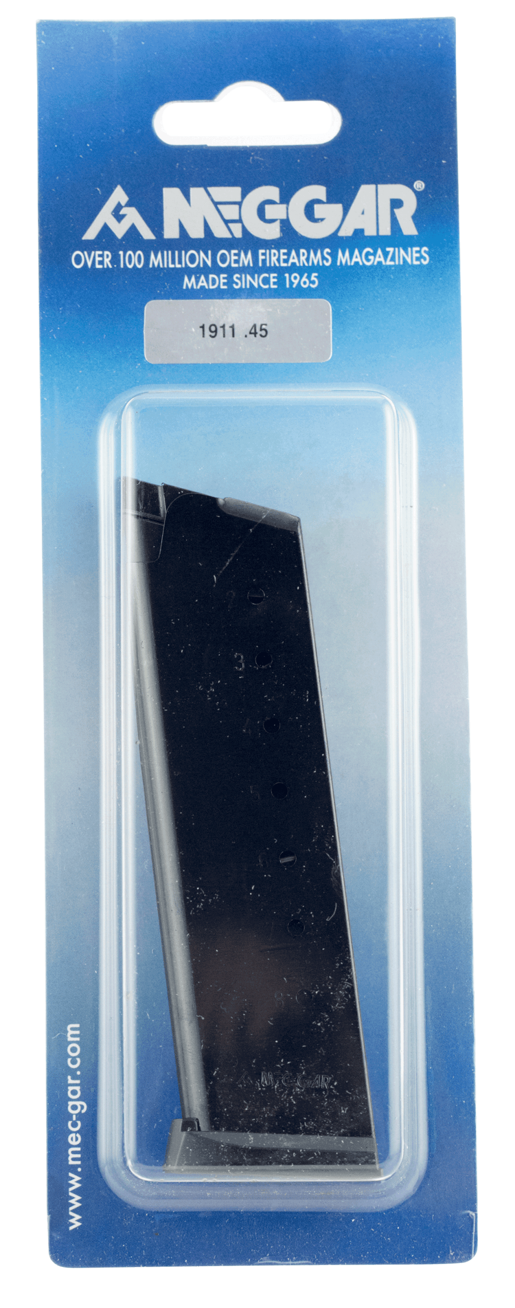 Mec-Gar MGCG4508BPF Standard 8rd 45 ACP Fits 1911 Government Blued Carbon Steel