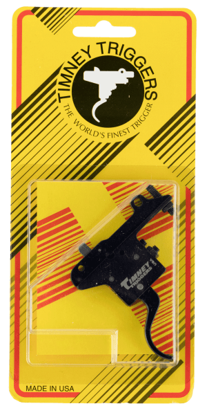 Timney Triggers 401 Featherweight  Curved Trigger with 3 lbs Draw Weight & Black Finish for Winchester 70 Right