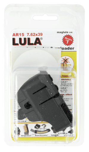 Maglula LU11B LULA Loader & Unloader Made of Polymer with Black Finish for 7.62x39mm AR-15