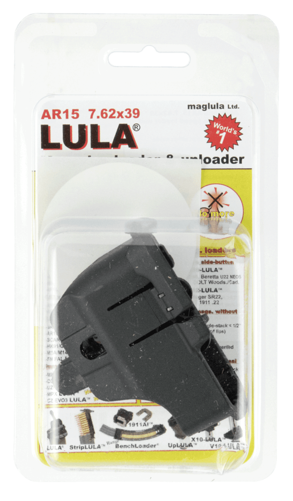 Maglula LU11B LULA Loader & Unloader Made of Polymer with Black Finish for 7.62x39mm AR-15