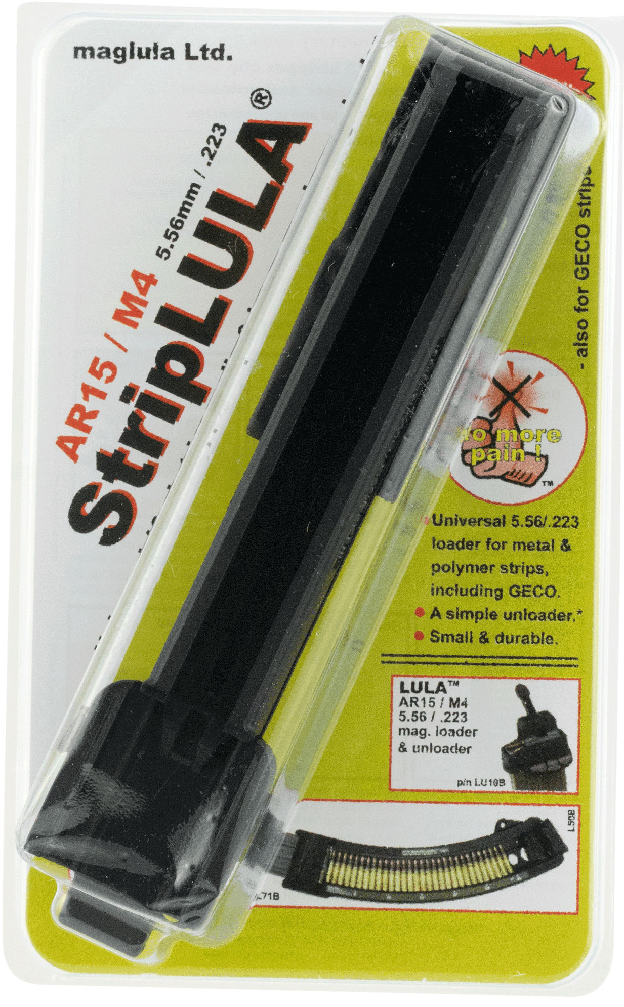 Maglula SL50B StripLULA made of Black Polymer for 5.56x45mm NATO AR-15 & Holds up to 10rds Maglula SL50B StripLULA made of Black Polymer for 5.56x45mm NATO AR-15 & Holds up to 10rds