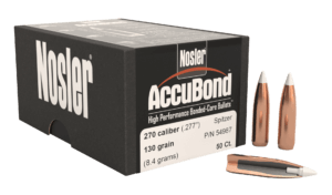 Nosler 54987 AccuBond  270 Win .277 130 gr Spitzer Point/ 50rd Box