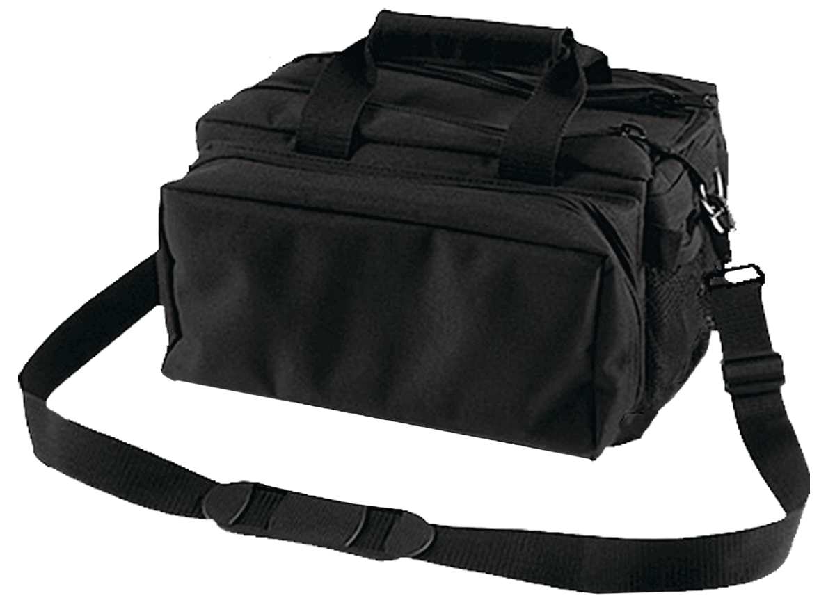 Bulldog BD910 Deluxe Range Bag Black Nylon Water-Resistant Outer Shell Adjustable Strap Removeable Divider Storage Pockets Deluxe Padding Bulldog BD910 Deluxe Range Bag Black Nylon Water-Resistant Outer Shell Adjustable Strap Removeable Divider Storage Pockets Deluxe Padding