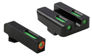 TruGlo TG13GL1PC TFX Pro Low Green/Orange Outline Fiber Optic/Tritium Front/ Green/Tritium/Fiber Optic Rear/Black Nitride Fortress Frame. Compatible w/Most Glock Except MOS Front Post/Rear Dovetail Mount