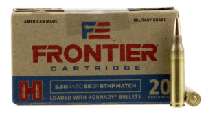 Frontier Cartridge FR310 Military Grade Centerfire Rifle 5.56x45mmNATO 68gr Hollow Point Boat Tail Match 20rd Box