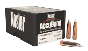 Nosler 54765 AccuBond  270 Win .277 140 gr Spitzer Point/ 50rd Box
