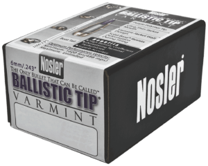 Nosler 24055 Ballistic Tip  6mm .243 55 gr Spitzer/ 100rd Box