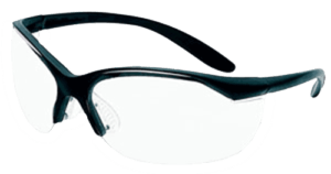 Howard Leight R01535 Uvex Vapor II Shooting Glasses Adult Clear Lens Anti-Fog Polycarbonate Black Frame Howard Leight R01535 Uvex Vapor II Shooting Glasses Adult Clear Lens Anti-Fog Polycarbonate Black Frame