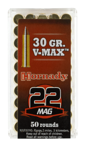 Hornady 83202 Varmint Express  22 WMR 30 gr Hornady V Max 50rd Box