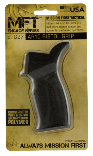Mission First Tactical EPG27 Engage Pistol Grip Black Polymer for AR-15  M4  M16  HK 416
