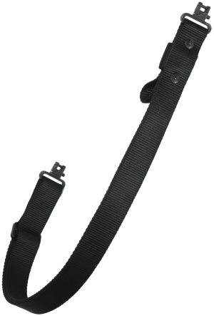 Outdoor Connection TP13DS Original Super-Sling 2+ 1.25" W x 28"-37" L Adjustable Black Nylon Webbing with Talon QD Swivels for Rifle/Shotgun