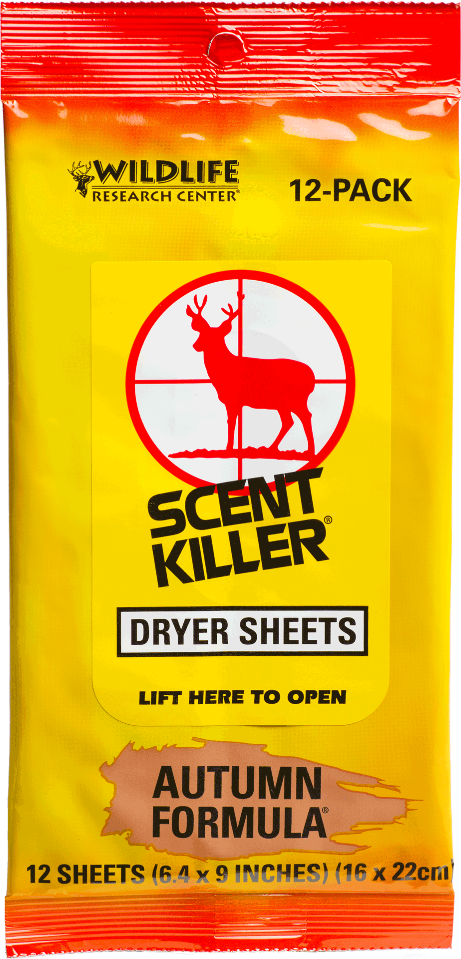 Wildlife Research 580 Scent Killer Odor Eliminator Autumn Scent Dryer Sheet 12
