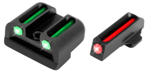 TruGlo TG131X Fiber-Optic Black | Red Fiber Optic Front Sight Green Fiber Optic Rear Sight