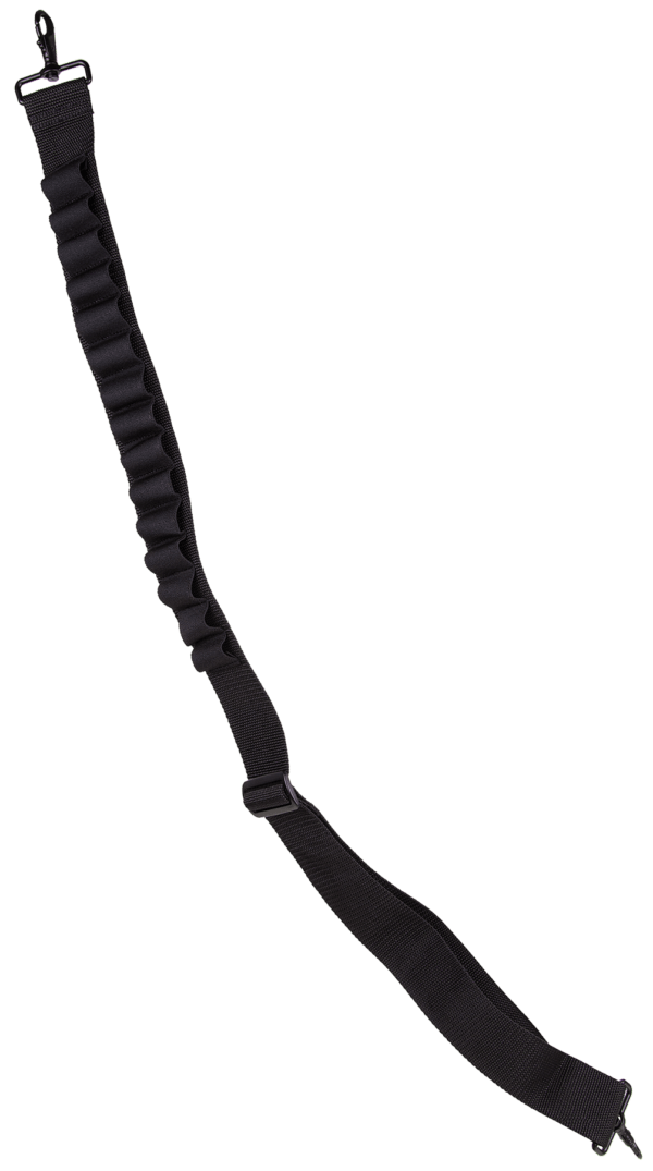 Blackhawk 43SS15BK Shotgun Shell Sling Black Nylon Webbing 2″ Wide Shell Loops Adjustable Two-Point Design