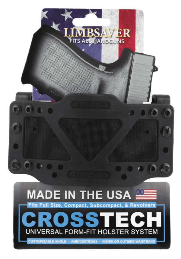Limbsaver 12501 CrossTech IWB/OWB Black Polymer Belt Clip Fits Universal Handgun Ambidextrous Limbsaver 12501 CrossTech IWB/OWB Black Polymer Belt Clip Fits Universal Handgun Ambidextrous