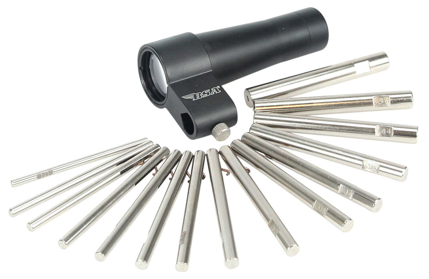 BSA BS30 Bore Sight Kit Pistol/Rifle Multi-Caliber Hard Case 15 Arbors - Image 2