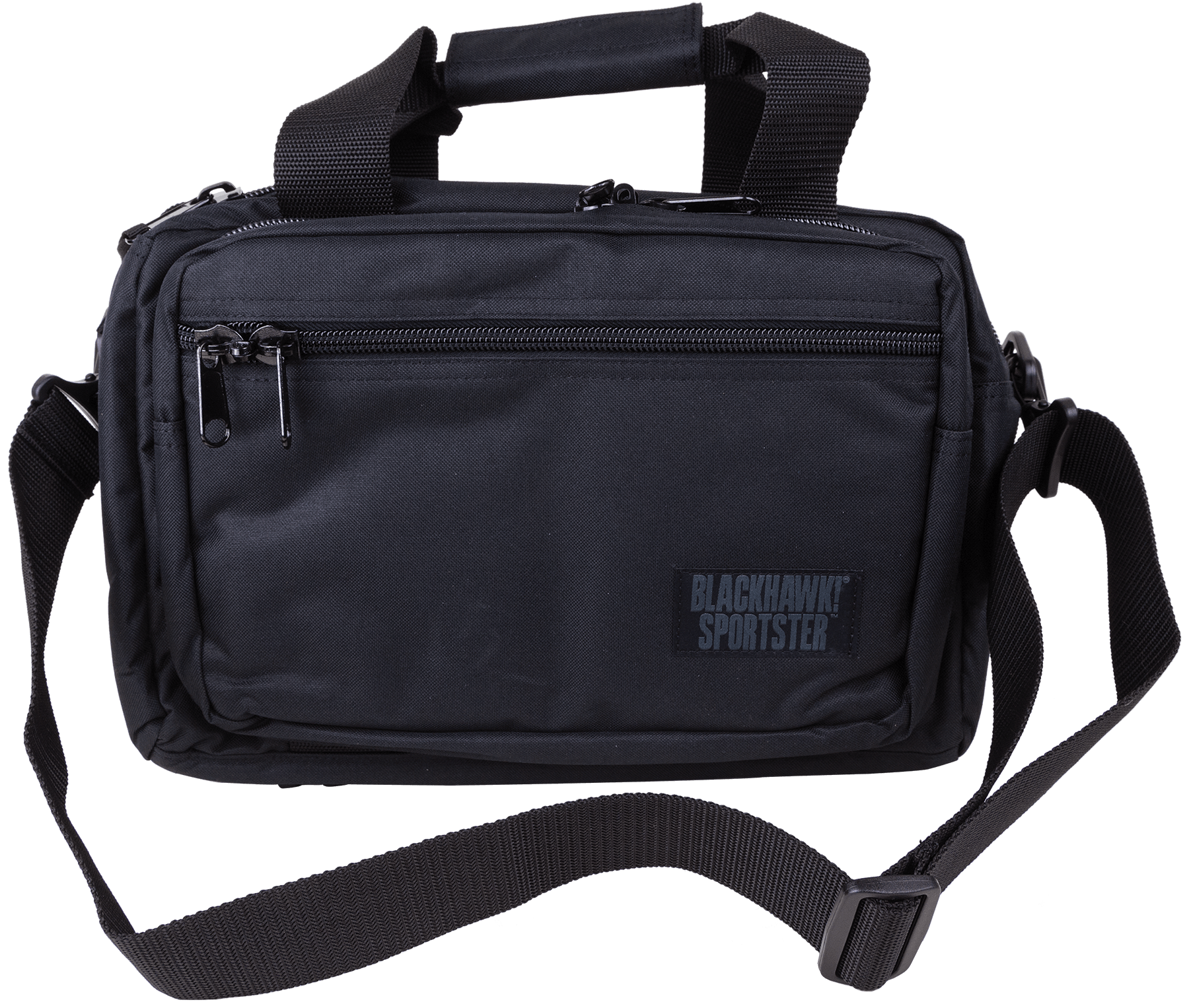 Blackhawk 74RB01BK Sportster Deluxe Black 600D Polyester Holds 2 Handguns Blackhawk 74RB01BK Sportster Deluxe Black 600D Polyester Holds 2 Handguns