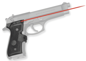 Crimson Trace 0119201 LG-402 Mil-Spec Lasergrips Black Red Laser Beretta 92/96/M9