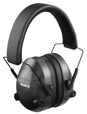 Champion Targets 40974 Electronic Muffs 25 dB Over the Head Black