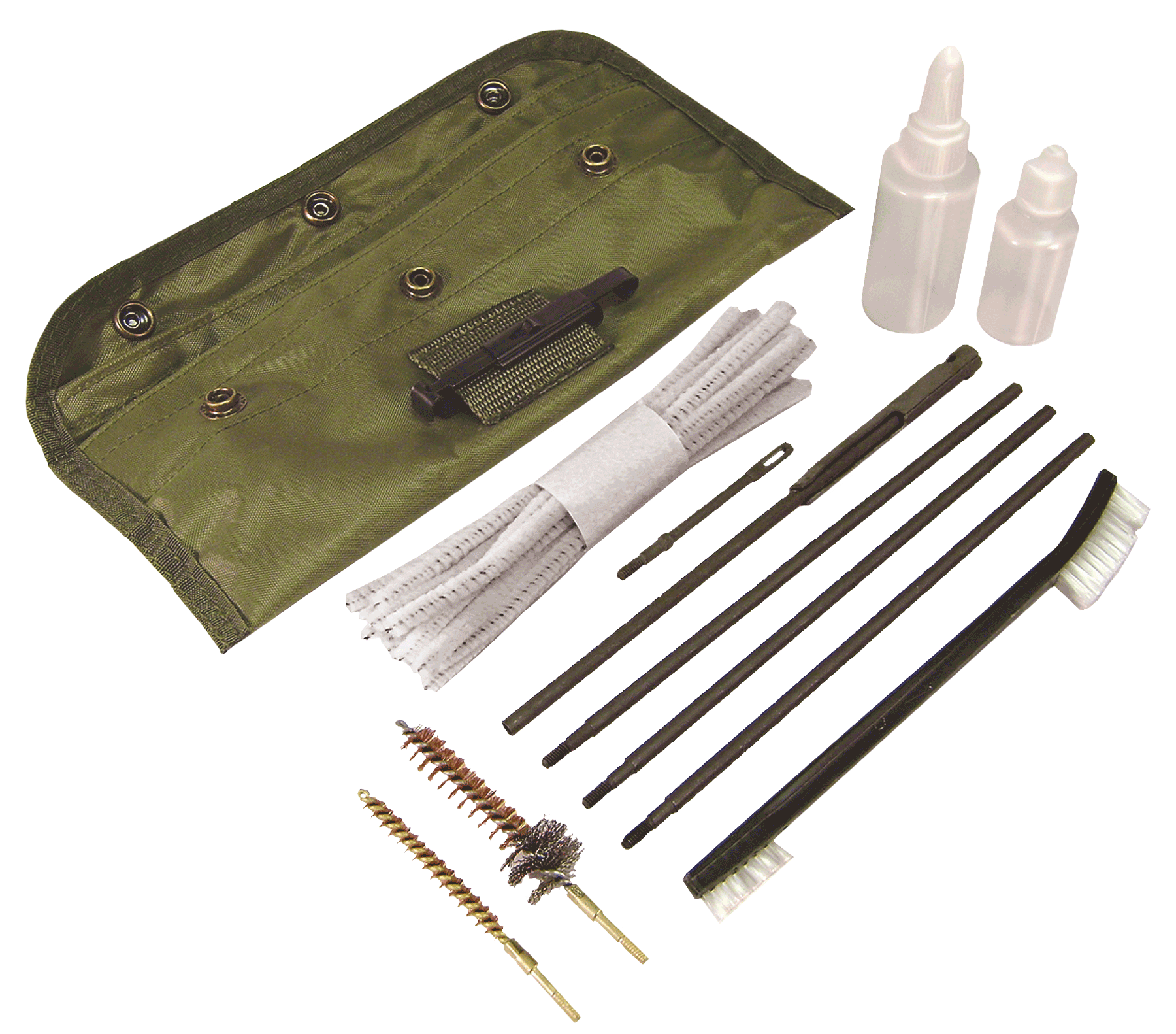 PSP ARGCK GI-Style Cleaning Kit AR15 & M16/Green Nylon Pouch Case PSP ARGCK GI-Style Cleaning Kit AR15 & M16/Green Nylon Pouch Case