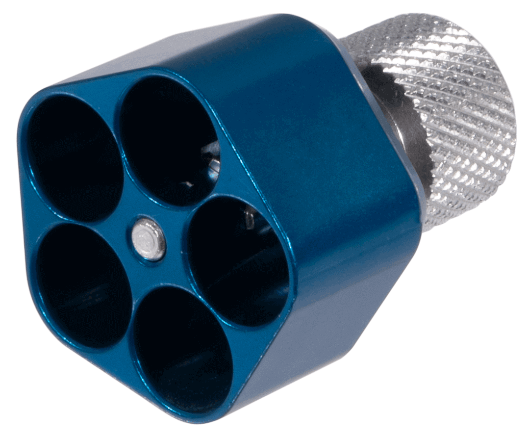 Pachmayr 02650 Competition Speedloader made of Aluminum with Blue Finish for S&W J Frame