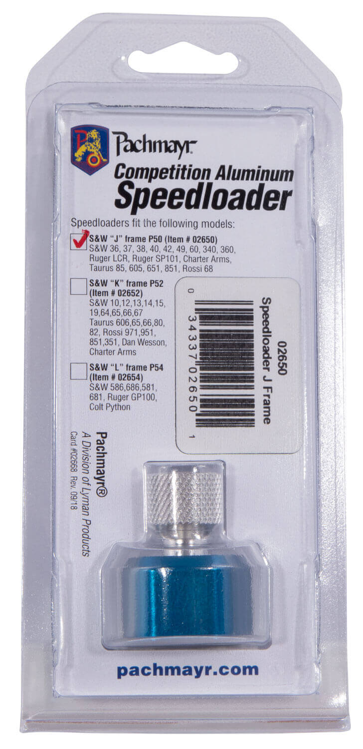 Pachmayr 02650 Competition Speedloader made of Aluminum with Blue Finish for S&W J Frame - Image 4