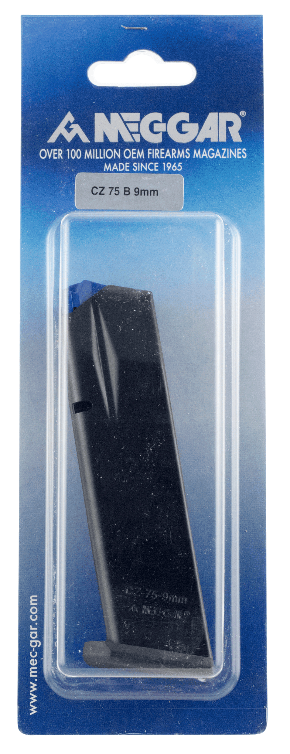 Mec-Gar MGCZ7517AFC Standard Blued w/ Anti-Friction Coating Detachable 17rd 9mm Luger for CZ 75B/Shadow 2/75 SP-01/Shadow 85B