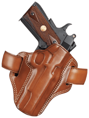 Galco CM112 Combat Master OWB Tan Leather Belt Slide Fits S&W K Frame Fits Ruger Security-Six Right Hand