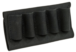 Blackhawk 74SH02BK Buttstock Shell Holder  Black Nylon Capacity 5rd Shotgun Buttstock Mount