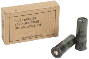 Winchester Ammo Q1544 Military Grade  12 Gauge 2.75″ 9 Pellets 00 Buck Shot 5 Per Bx