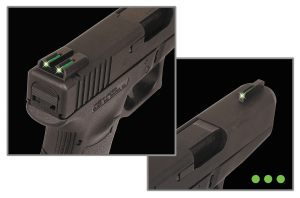 TruGlo TG131MPT TFO Black | Green Tritium & Fiber Optic Front Sight Green Tritium & Fiber Optic Rear Sight